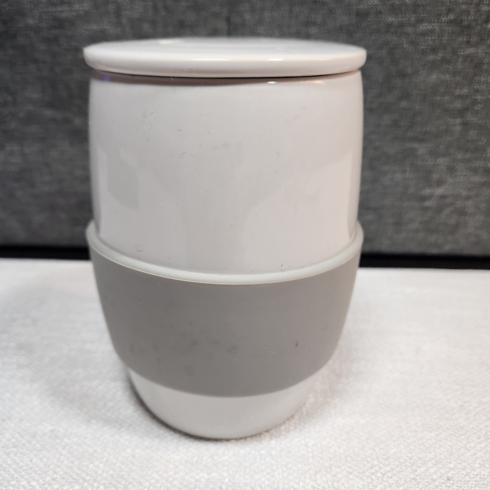 Pampered Chef Mug Coffee Tea  Egg Cooker Oversized Soup Gripper Lid 22 Ounces